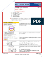 Solving A Quadratic Geometry Problem: Unit: Quadratic Equations and Inequalitiesmodule: Formulas and Applications