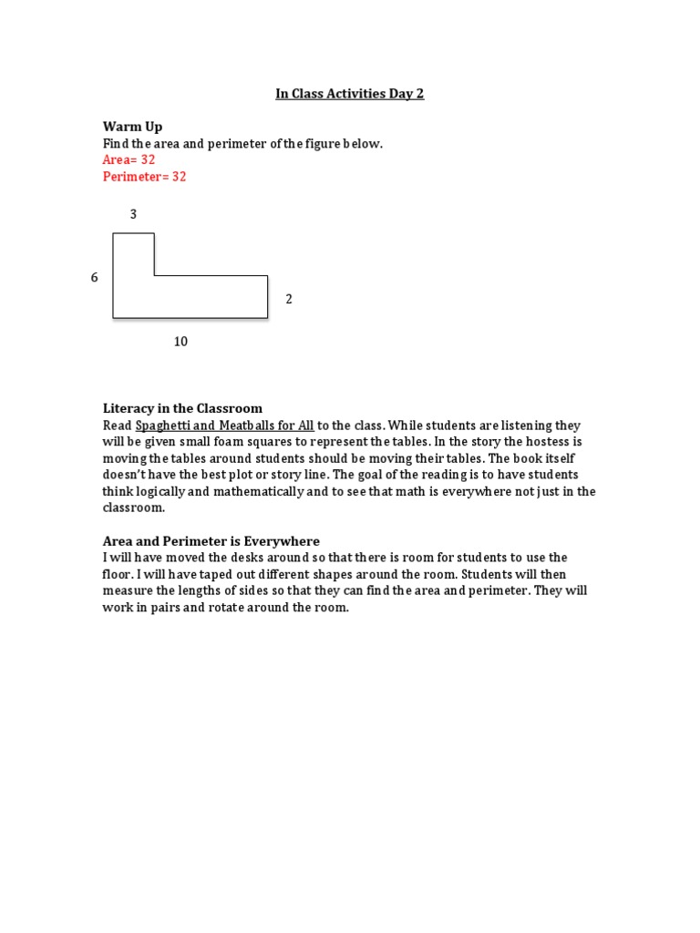 In Class Activities Day 2 | PDF
