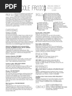 Download Nicole Froios CV by Nicole Hernandez Froio SN190518760 doc pdf