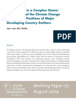 High Stakes in A Complex Game: A Snapshot of The Climate Change Negotiating Positions of Major Developing Country Emitters