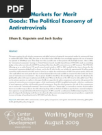 Download Making Markets for Merit Goods The Political Economy of Antiretrovirals by Center for Global Development SN19051955 doc pdf