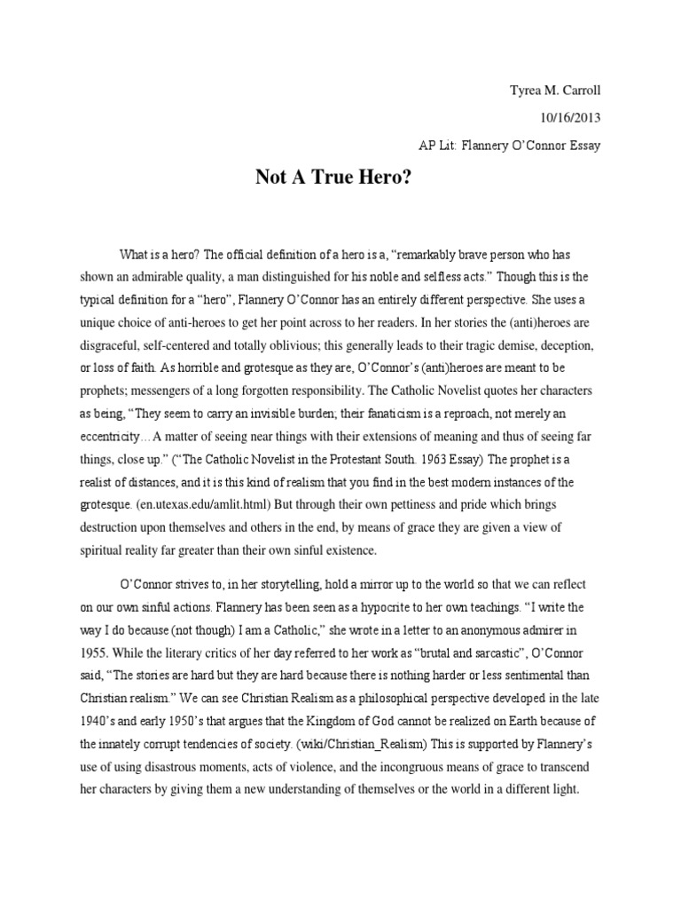 flannery o connor essays