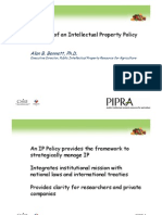 Anatomy of An Intellectual Property Policy: Alan B. Bennett, PH.D