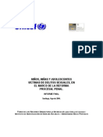 Niños, Niñas y Adolescentes Victimas de Delitos Sexuales Informe Chile 2006 Onu