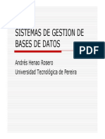 Sistemas de Gestion de Bases de Datos