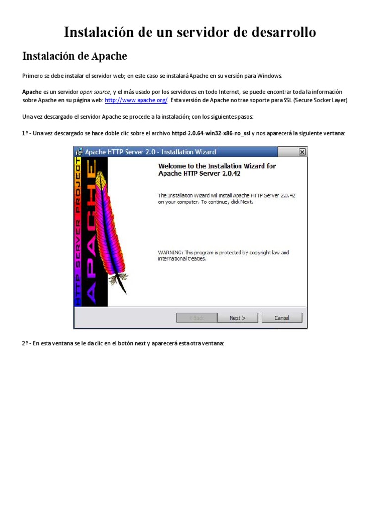 Guía de instalación de Apache y PHP | PDF | Servidor web | Internet y web