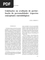 ARTIGO - Limitações na avaliação de perturbação da personalidade FUNDAMENTAL