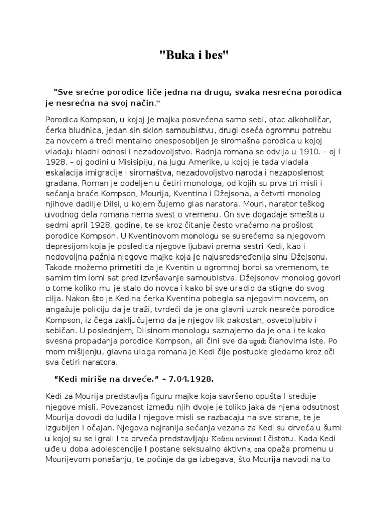 Buka I Bes Vilijam Fokner Pdf