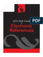 APASTYLE Electronic References - 2