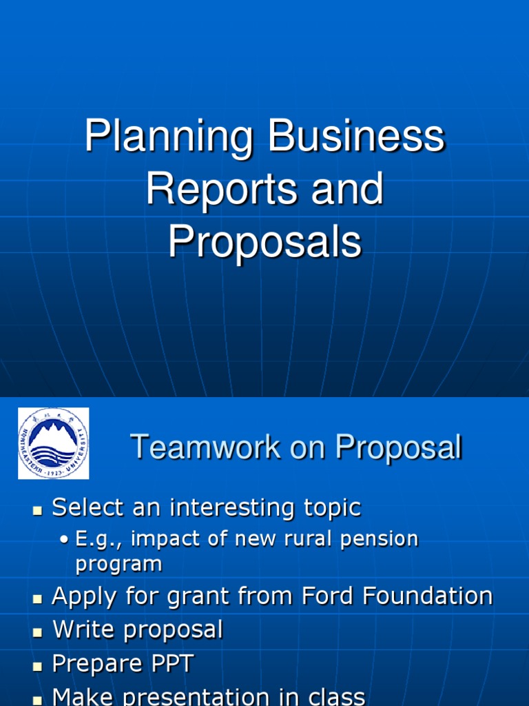 Chapter 10 Planning Business Reports and Proposals 10 PDF Cognition