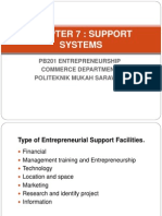 cHapter 7 Entrepreneurial Sources of Capital and Support Systems