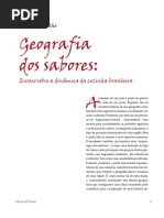 A Geografia Dos Sabores