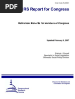 Download Retirement Benefits for Members of the US Congress by Jason Bentley SN190601 doc pdf