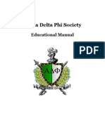Alpha Delta Phi Society Educational Manual