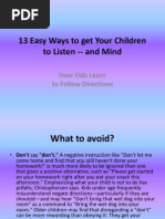 13 Easy Ways To Get Your Children To Listen