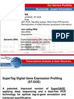 Nucleotide - Based Information Our Service Portfolio: Transcripts