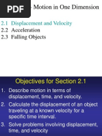 CH 02 Motion in One Dimension