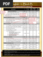 Student Assignments Chart Block B - Changed