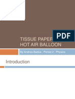 Tissue Paper Hot Air Balloon: by Andrea Badua - Period 2 - Physics