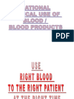 Clinical Use of Blood Blood Productsreplacement Fluid RUNA