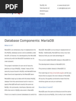 Database Components - MariaDB