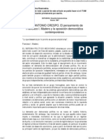 1 JOSE ANTONIO CRESPO. El pensamiento de Francisco I. Madero y la oposición democrática contemporánea