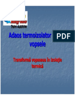 Adaos Termoizolator Pentru Vopsele