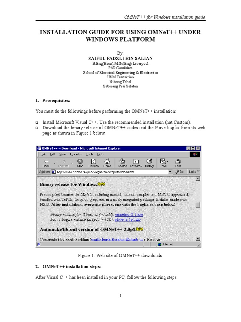 Installation Guide PDF Microsoft Visual Studio Operating