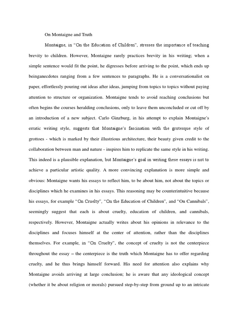 essay montaigne pdf