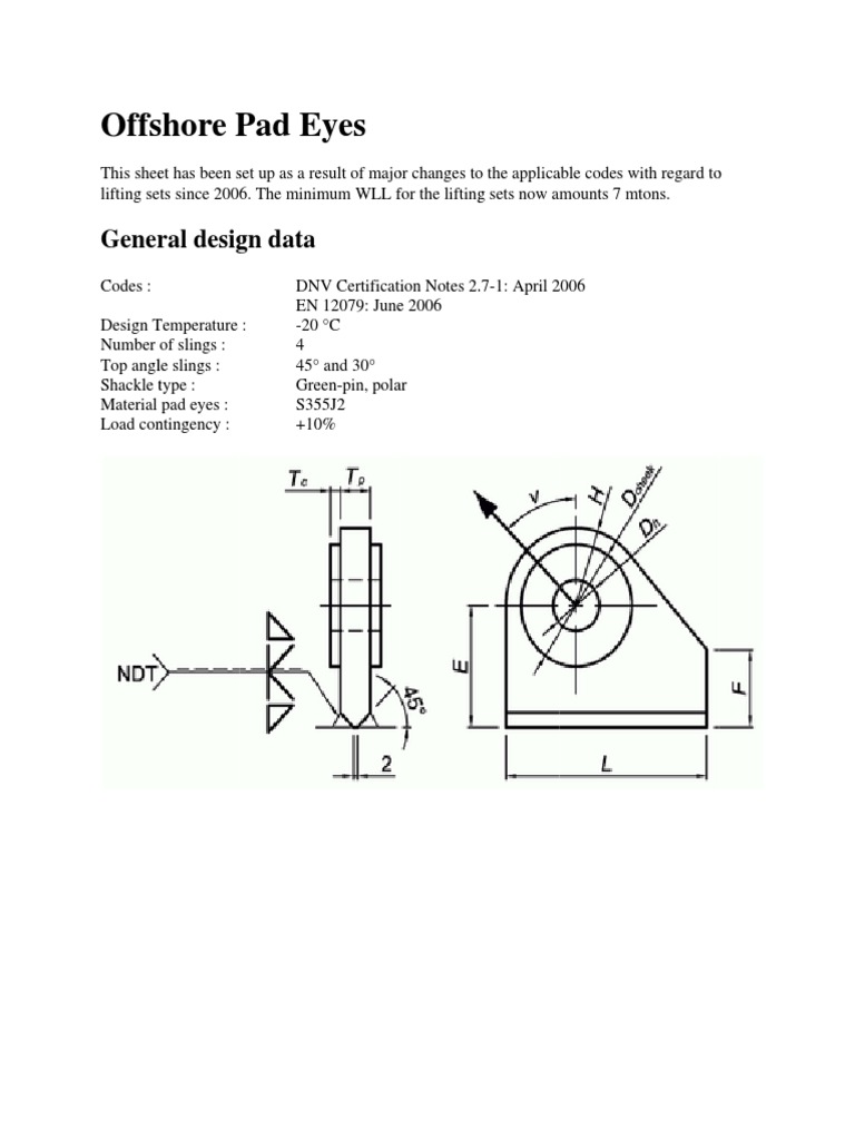 Offshore Padeye | PDF