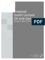 Proposal Guest Lecture Oil and Gas: Blowout & Well Control