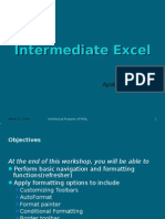 Intermediate Excel