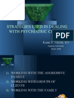 Strategies Used in Dealing With Psychiatric Clients
