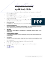 Top 11 Study Skills - Stanford University