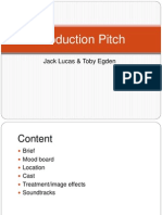 Production Pitch: Jack Lucas & Toby Egden