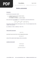 Download Polynomialsalgebra revision notes from A-level Maths Tutor by A-level Maths Tutor SN19067806 doc pdf