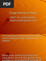 Download Drugs Acting on Blood by PROF DR SHAHMURAD SN19067836 doc pdf