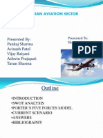 The Indian Aviation Sector: Presented By: Pankaj Sharma Avinash Patel Vijay Raiyani Ashwin Prajapati Tarun Sharma