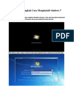Langkah Menginstal Windows 7