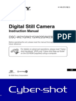 Sony Dsc-w230 Instruction Manual