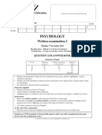 2011 Psychology Exam 2