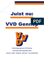Verkiezingsprogramma 2014 - Juist Nu VVD Gennep!