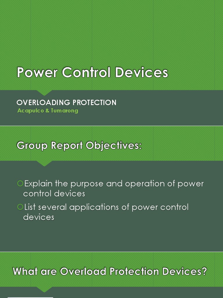 Overload Protection Devices | Relay | Power Supply