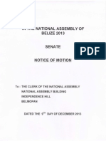 Notice of Motion - Dec 9, 2013