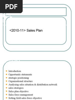 Sales Plan Ppt