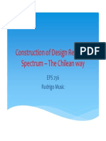 Construction of Design Response Spectrum - The Chilean Way: EPS 256 Rodrigo Music
