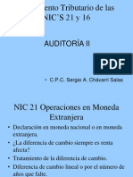 Tratamiento Tributario de las NIC’S 21 y 16