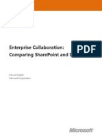 Comparing SharePoint and IBM in Enterprise Collaboration