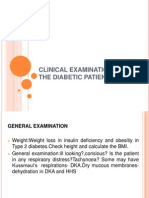 Clinical Examination of A Diabetic Patient Er