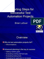 Supporting Steps Test Automation